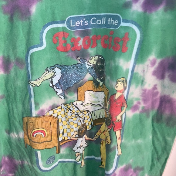 📿🔮 Let’s Call the Exorcist Tie Dye T-Shirt Size Small👻☠️ - Picture 6 of 11